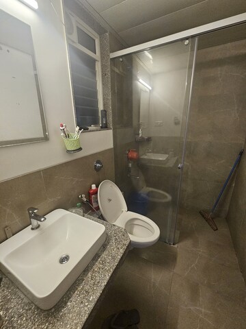 Bathroom in 3 BHK Apartment at Goel Ganga Acropolis, Baner – for Rent