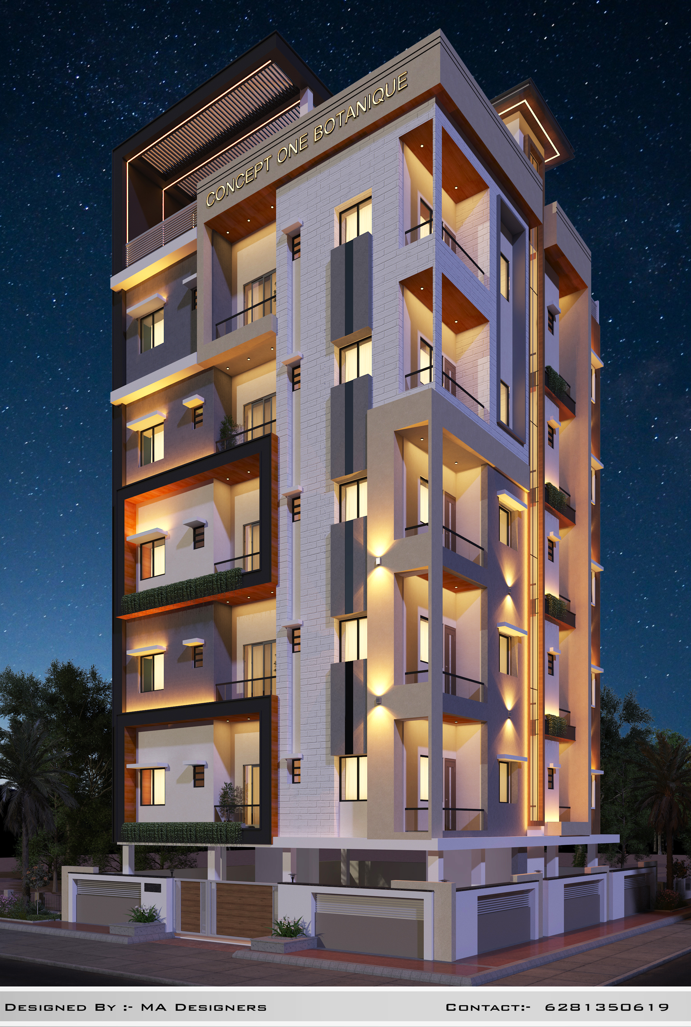 3 BHK + Pooja Room,Servant Room,Study Room,Extra Room Apartment For Sale in Concept One Botanique