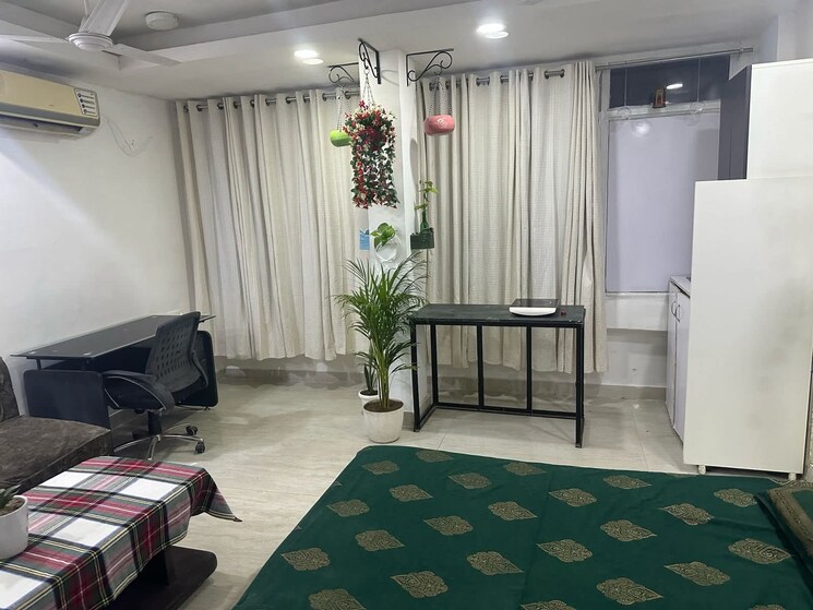Living Room, saket 1 RK 450 Sq.Ft. Builder Floor In Saket Delhi 9090250