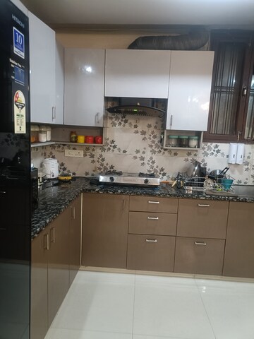 Kitchen in 3 BHK Builder Floor at Ansal API Esencia, Sector 67 – for Rent