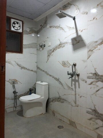 Bathroom in 2 BHK Builder Floor at Chattarpur – for Rent