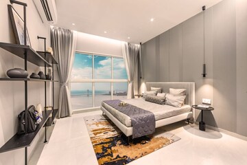 Living Room in 3 BHK Apartment at LnT Island Cove, Mahim – for Sale