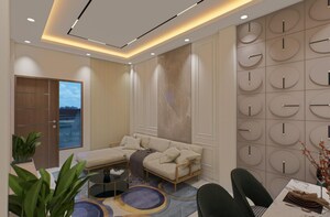 Living Room in 4 BHK Villa at Wave City, Wave City – for Sale