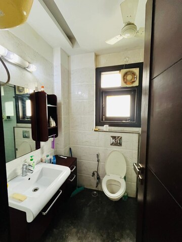 Bathroom in 3 BHK Builder Floor at Saket – for Rent