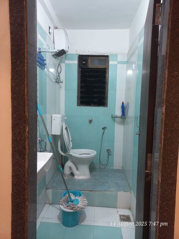 Bathroom in 2.5 BHK Apartment at Navrang Simran Villa, Kharghar – for Rent