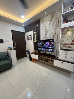 Living Room in 2.5 BHK Apartment at Evershine Crown, Kandivali East – for Sale