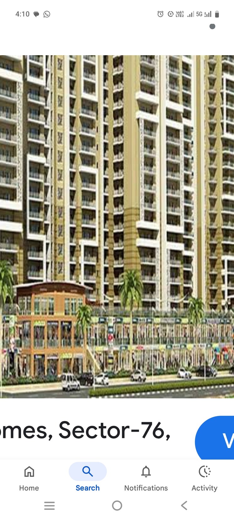 Exterior View, amrapali-crystal-homes 3 Bedroom 1375 Sq.Ft. Apartment In Sector 76 Noida 9090995