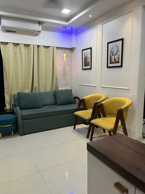 Living Room in 3 BHK Apartment at Oberoi Gardens Kandivali, Kandivali East – for Sale