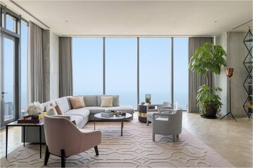 Living Room in 5 BHK Apartment at Provenance Four Seasons Private Residences, Worli – for Sale