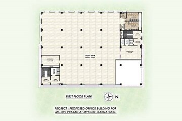 Floor Plan in  Office Space at Hebbal 1st Stage – for Rent