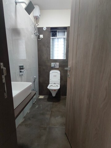Bathroom in 2 BHK Apartment at Laxmi Vishwa Vihang Heights, Dahisar East – for Rent