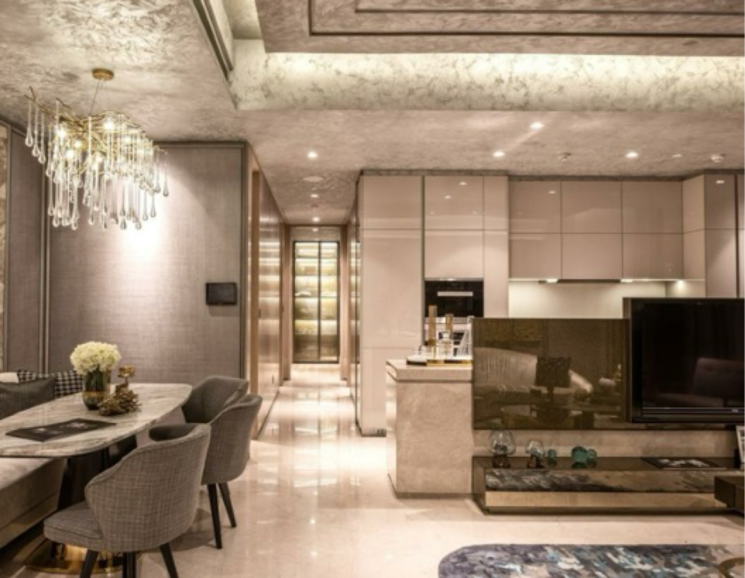 Living Room, rustomjee-crown 4 Bedroom 2500 Sq.Ft. Apartment In Gokhale Road Mumbai 9091453