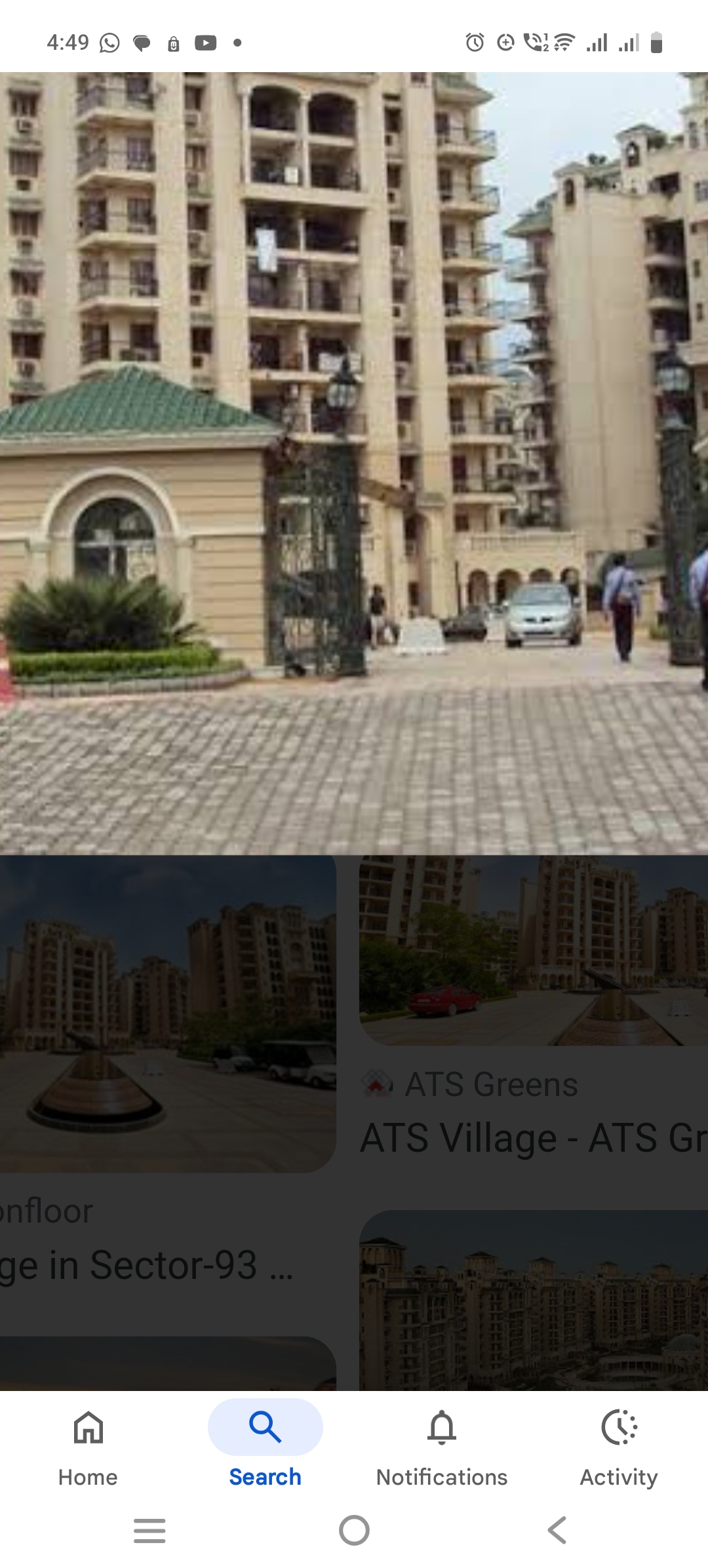 3 BHK + Pooja Room,Servant Room,Study Room Apartment For Rent in ATS Green Village