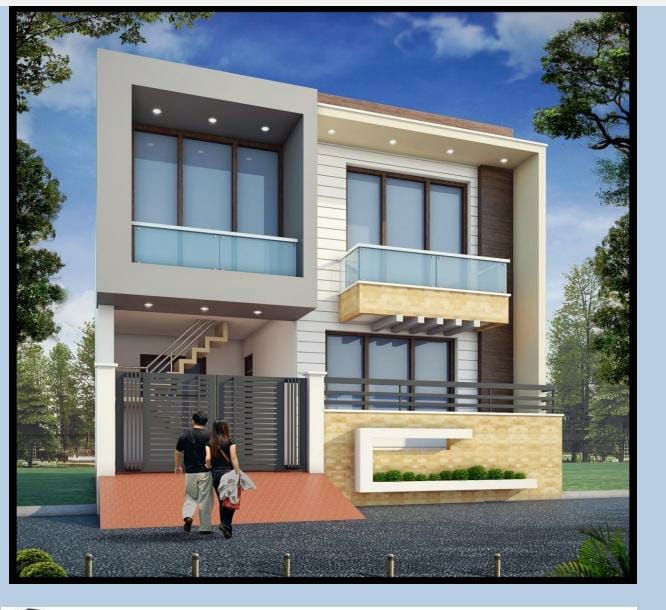 3 BHK + Study Room 1601 Sq.Ft. Villa in Arsha Madhav Greens