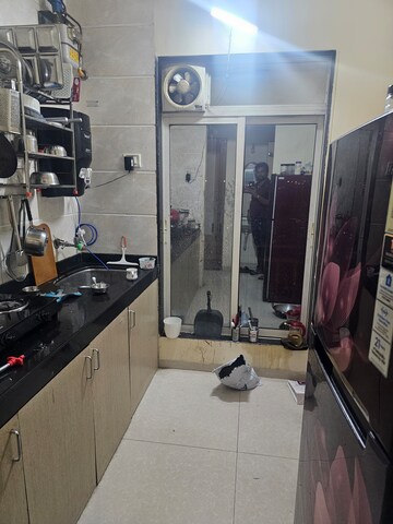 Kitchen in 1 BHK Apartment at Krishna Heights Ghansoli, Ghansoli – for Sale