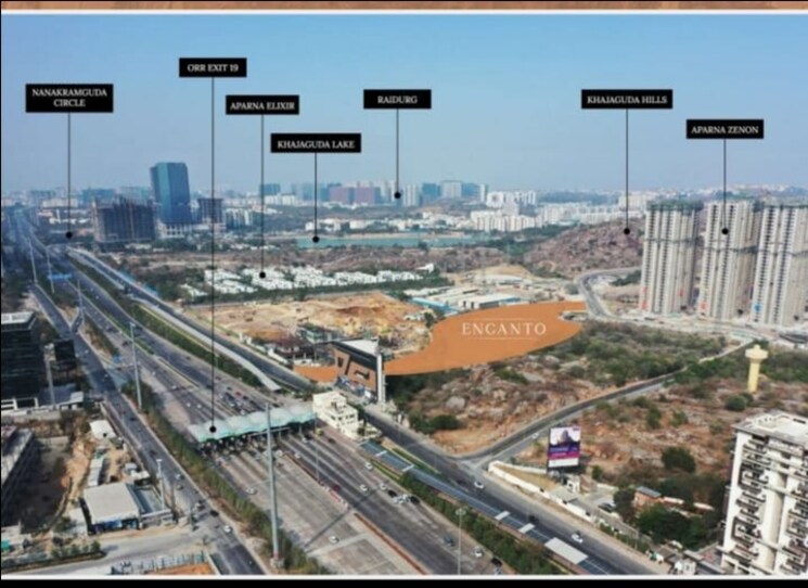 Exterior View, lansum-encanto 3 Bedroom 4055 Sq.Ft. Apartment In Puppalaguda Hyderabad 9087708