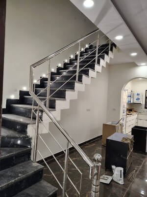 Staircase in 3 BHK Builder Floor at Dhakoli – for Sale