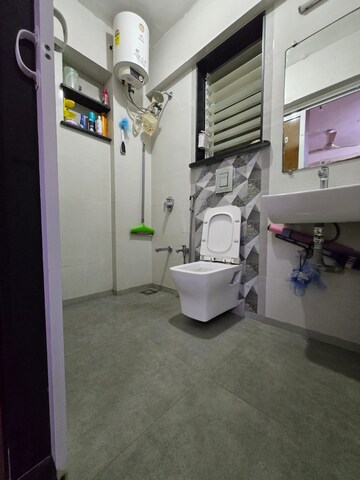 Bathroom in 1 BHK Apartment at Bhoomi Rock Avenue, Kandivali West – for Rent