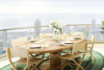 Team Area in 3 BHK Apartment at Omkar 1973, Century Bazar – for Rent