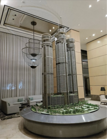 Team Area in 3 BHK Apartment at Omkar 1973, Century Bazar – for Rent