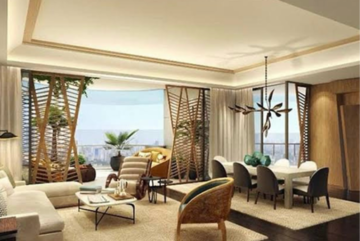 Living Room in 3 BHK Apartment at Omkar 1973, Century Bazar – for Rent