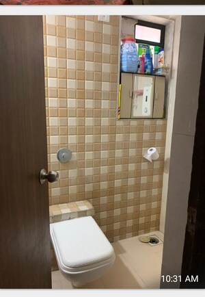 Bathroom in 1 BHK Apartment at Puranik City, Kasarvadavali – for Sale