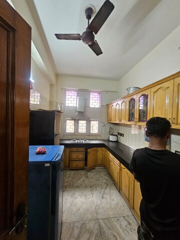 Kitchen in 1 BHK Builder Floor at Sector 7 – for Rent