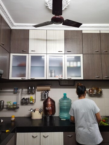 Kitchen in 1 BHK Apartment at Pushpanjali Heights, Owale – for Rent