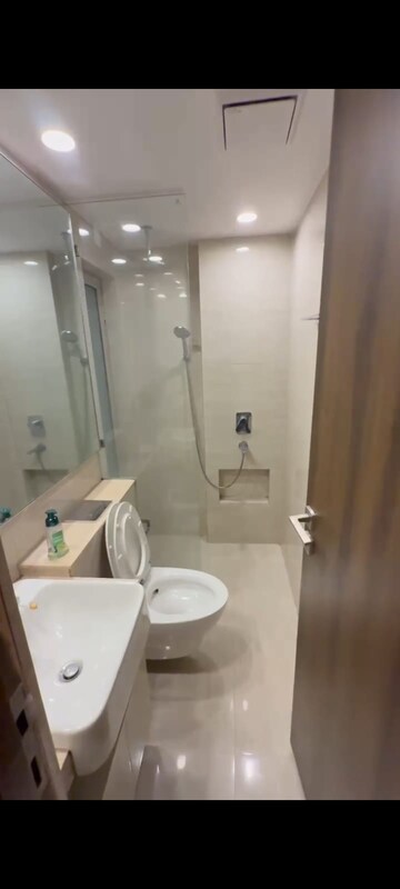Bathroom in 1 BHK Apartment at Hiranandani Regent Hill, Powai – for Rent