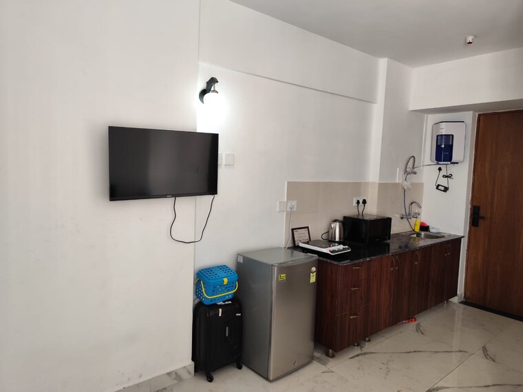 Kitchen, paramount-golf-forest-studio-apartments-phase-2- Studio 435 Sq.Ft. Apartment In Zeta I Greater Noida Greater Noida 9092180