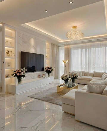 Living Room in 4 BHK Apartment at Lanco Hills Apartments, Manikonda – for Sale