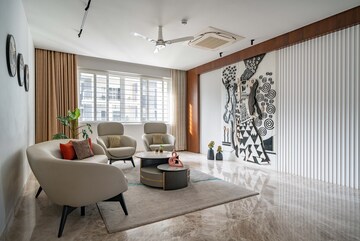 Living Room in 4 BHK Apartment at Lanco Hills Apartments, Manikonda – for Sale