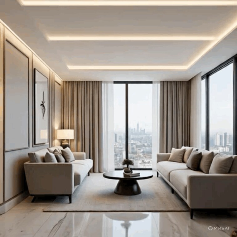 Living Room, azeagaia-botanica 5 Bedroom 5200 Sq.Ft. Penthouse In Vrindavan Yojna Lucknow 9092346