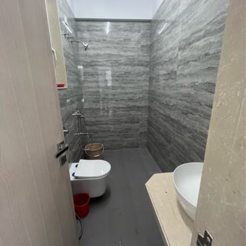 Bathroom in 1 BHK Apartment at Neelam Solstice, Nalanda Nagar – for Rent