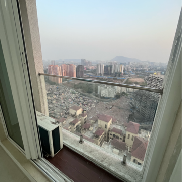 Balcony in 1 BHK Apartment at Neelam Solstice, Nalanda Nagar – for Rent
