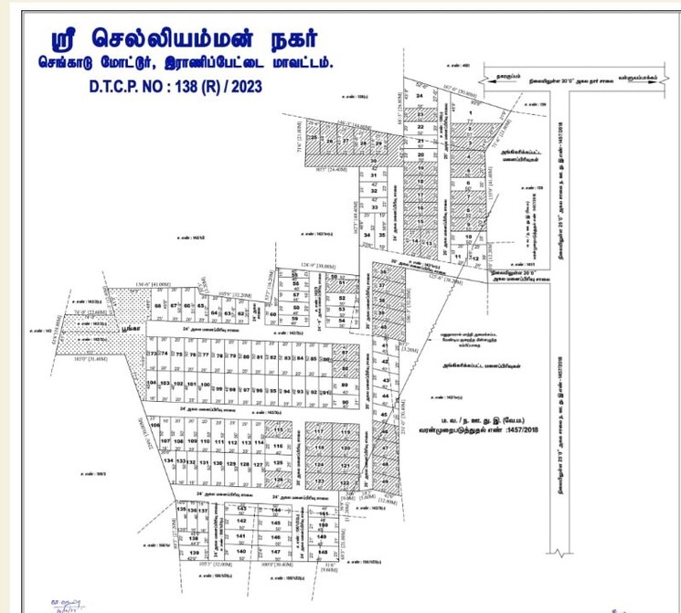 Map Location, walajapet  1000 Sq.Ft. Plot In Walajapet Vellore 9092326