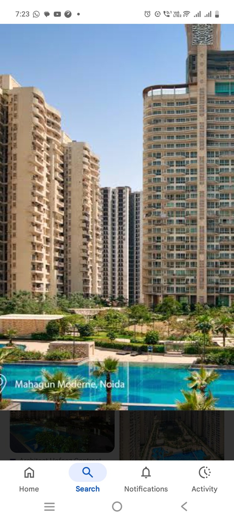 Exterior View, mahagun-moderne 3 Bedroom 2120 Sq.Ft. Apartment In Sector 78 Noida 9092387
