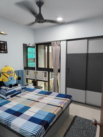 Bedroom in 1 BHK Apartment at Lodha Crown Quality Homes, Majiwada – for Rent
