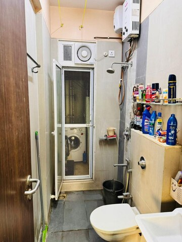 Bathroom in 2 BHK Apartment at Ashar Sapphire, Kapur Bawdi – for Rent