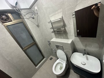 Bathroom in 1 BHK Apartment at Raymond Realty Phase II, Swastik Garden – for Rent