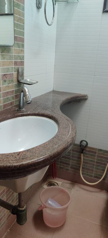 Bathroom in 2 BHK Apartment at Agarwal Trinity Tower II, Malad West – for Rent
