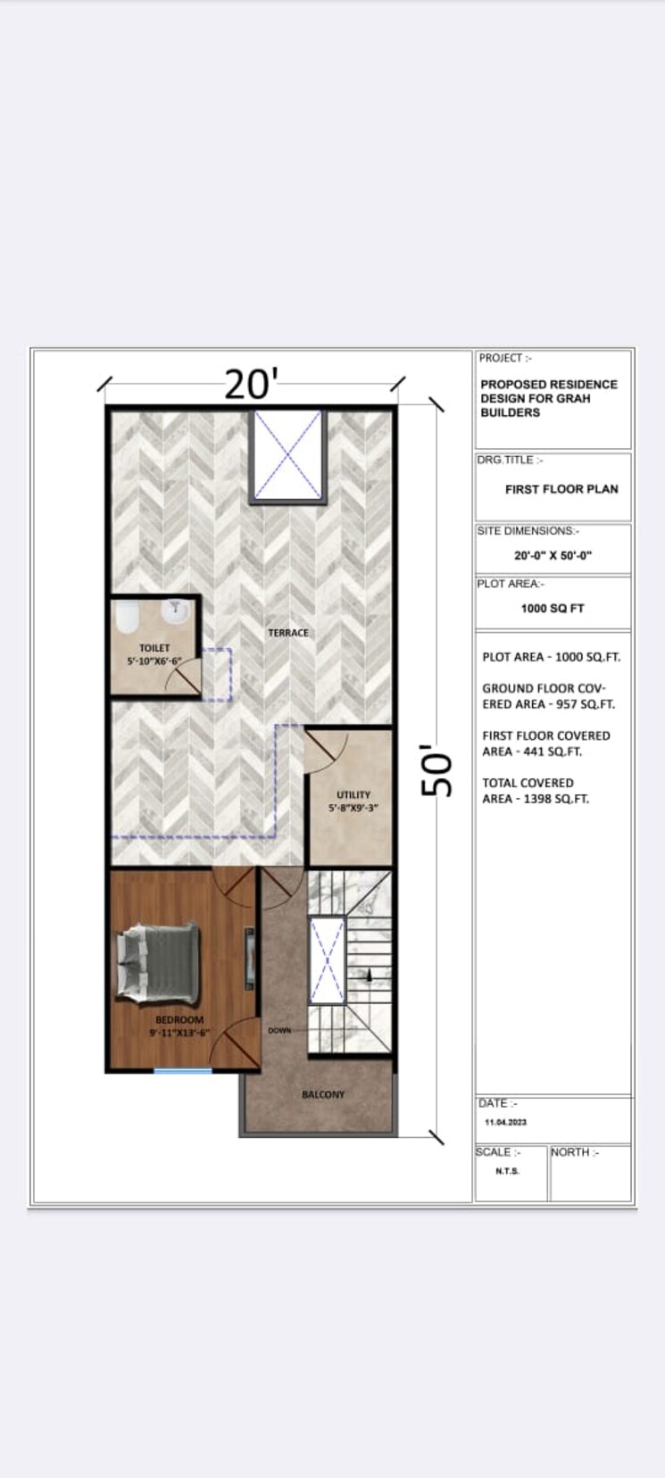 Floor Plan, gomti nagar 3 Bedroom 1462 Sq.Ft. Independent House In Gomti Nagar Lucknow 9092592