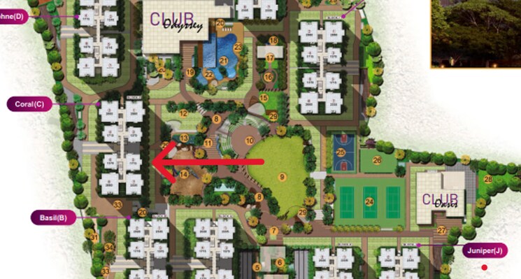 Master Plan, rajapushpa-provincia 3 Bedroom 1715 Sq.Ft. Apartment In Narsingi Hyderabad 9092613