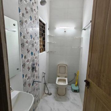 Bathroom in 2 BHK Builder Floor at Vasant Kunj – for Rent