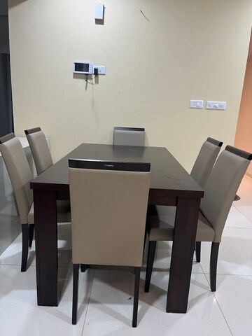 Dining area in 3 BHK Apartment at Shantigram – for Rent