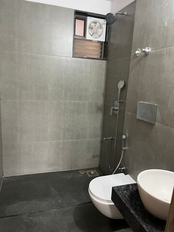 Bathroom in 3 BHK Apartment at Shantigram – for Rent