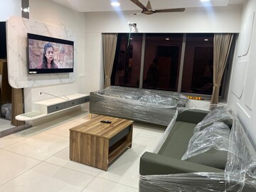 Living Room in 3 BHK Apartment at Shantigram – for Rent