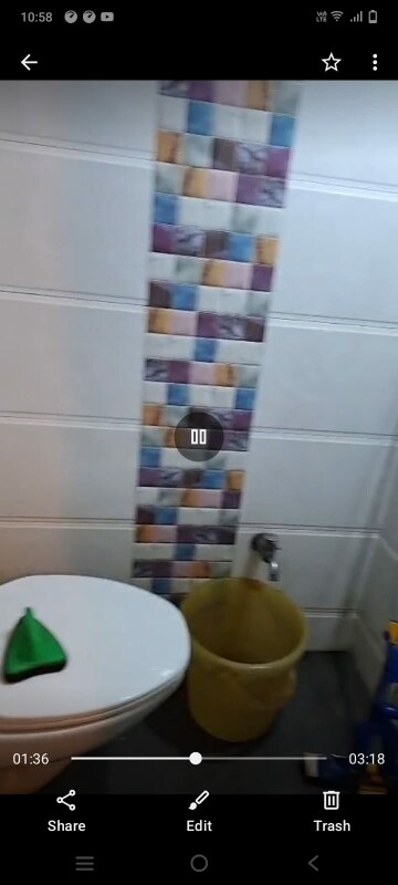 Bathroom in 2 BHK Apartment at Vrindavan Society Thane West, Vrindavan Society – for Rent