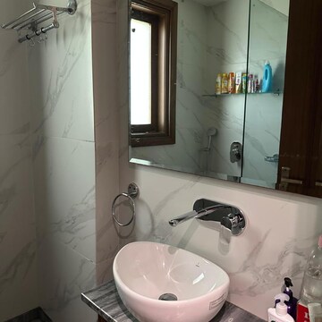 Bathroom in 3 BHK Builder Floor at Shivalik Colony – for Rent