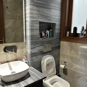 Bathroom in 3 BHK Builder Floor at Shivalik Colony – for Rent